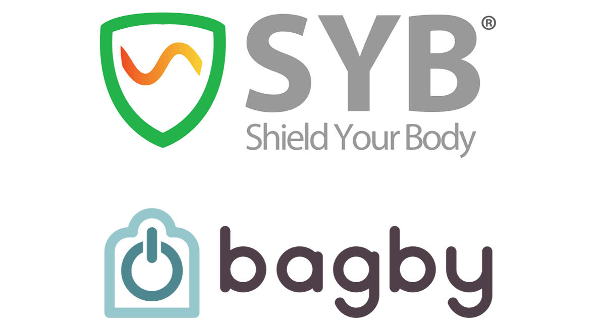 Image featuring the Shield Your Body (SYB) and Bagby logos—two wellness-focused brands led by R Blank, dedicated to EMF protection and digital balance.